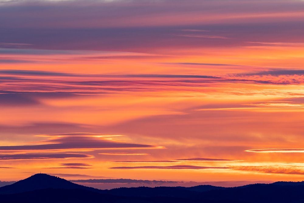 Sunrise clouds and rolling hills from Steptoe Butte near Colfax-Washington State-USA art print by Chuck Haney for $57.95 CAD