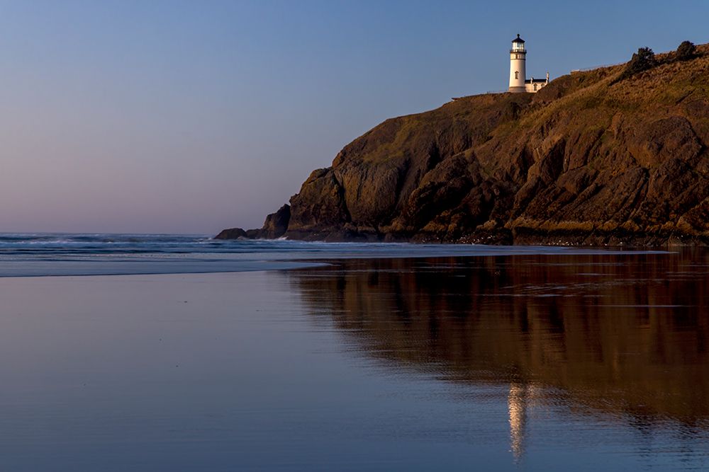 North Head Lighthouse at Cape Disappointment State Park in Washington State, USA art print by Chuck Haney for $57.95 CAD
