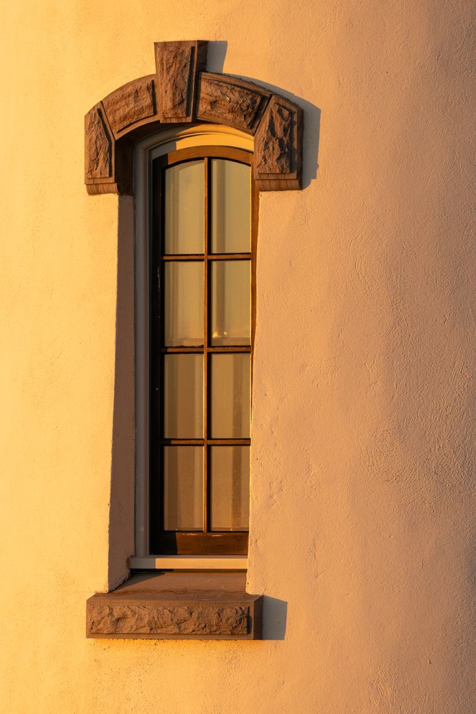 Decorative window at North Head Lighthouse at Cape Disappointment State Park in Washington State art print by Chuck Haney for $57.95 CAD