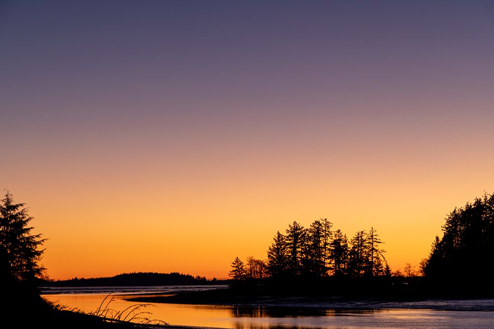 Sunset at Willapa National Wildlife Refuge in Washington State, USA art print by Chuck Haney for $57.95 CAD