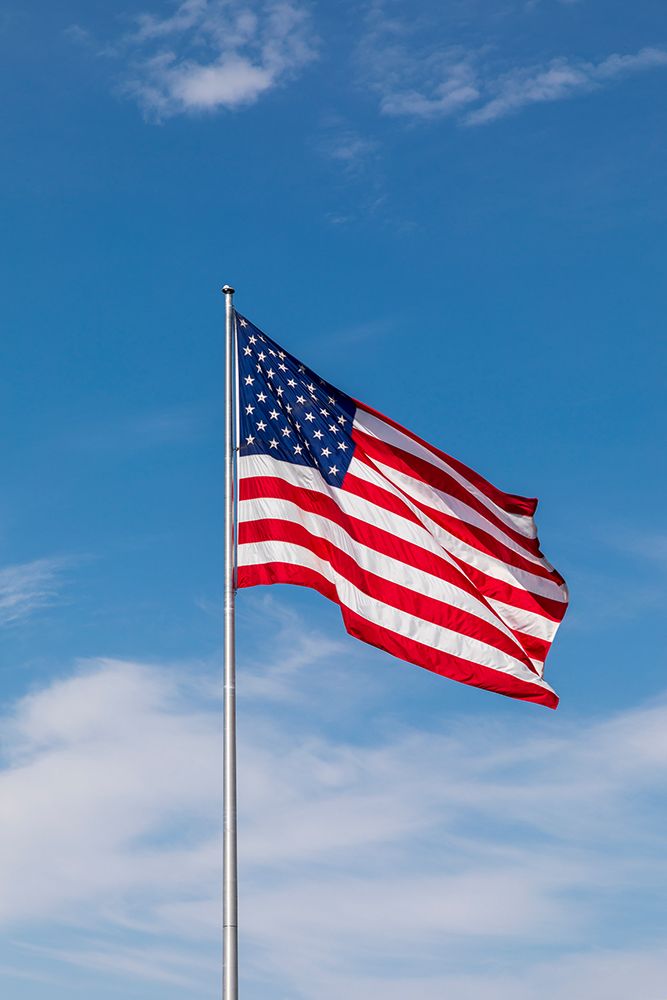 USA-Washington State-Palouse Pullman USA Flag-blowing in breeze art print by Emily M. Wilson for $57.95 CAD
