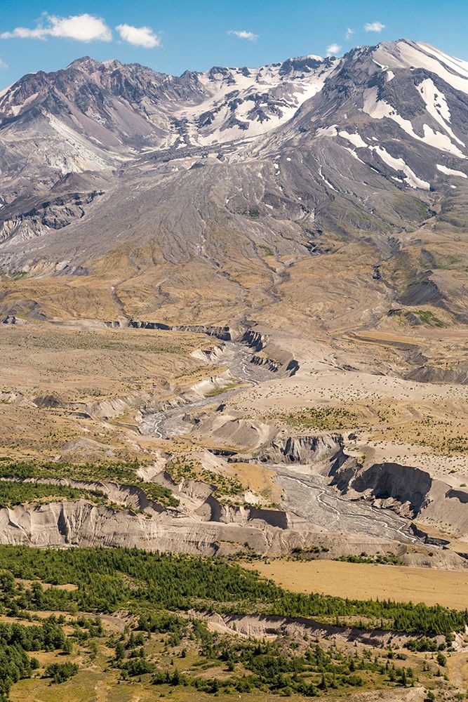 Washington State, Skamania County. Mount St. Helens or Louwala-Clough is an active stratovolcano. art print by Emily M. Wilson for $57.95 CAD