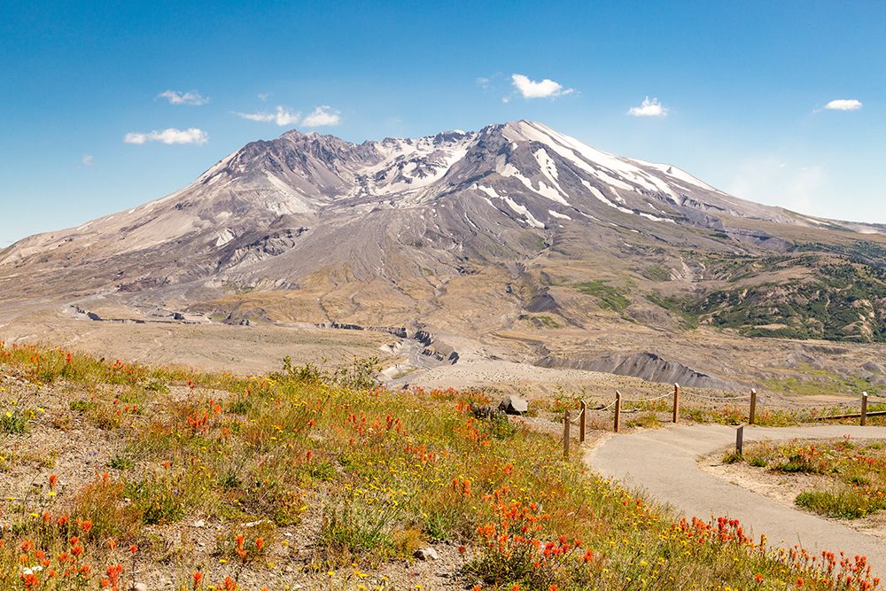 Washington State, Skamania County. Mount St. Helens or Louwala-Clough is an active stratovolcano. art print by Emily M. Wilson for $57.95 CAD