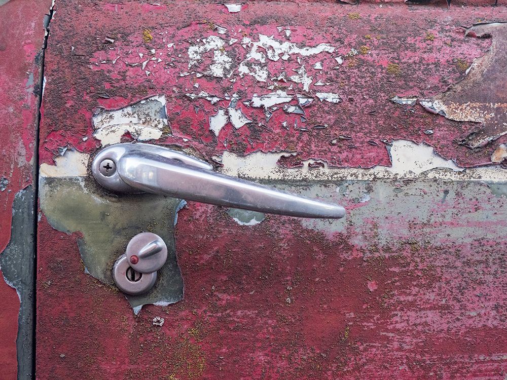 Close-up detail of old trucks in the Palouse art print by Julie Eggers for $57.95 CAD