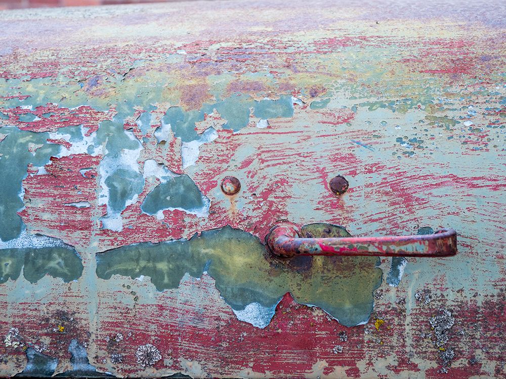 Close-up detail of old trucks in the Palouse art print by Julie Eggers for $57.95 CAD