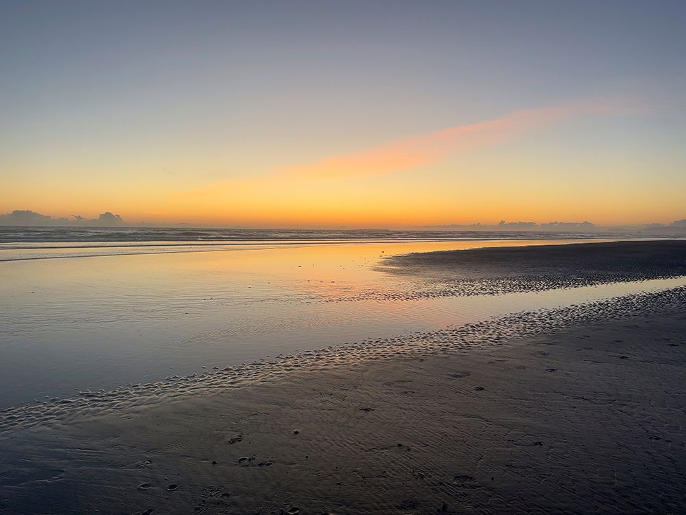 Sunset over beach, Olympic Peninsula, Washington State. art print by Merrill Images for $57.95 CAD