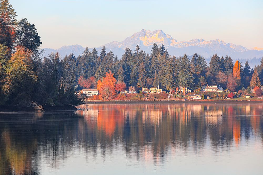 Bremerton, Washington State, Usa. Olympic Mountains, Brothers Mountains and Puget Sound. art print by Jolly Sienda for $57.95 CAD