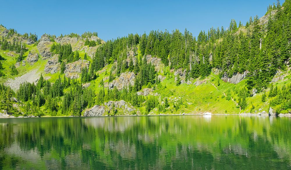 Washington State-Central Cascades-Rampart Ridge-Lake Lillian art print by Jamie and Judy Wild for $57.95 CAD
