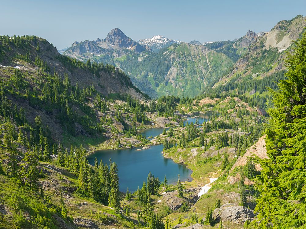 Washington State-Central Cascades-Rampart Ridge-Rampart Lakes art print by Jamie and Judy Wild for $57.95 CAD