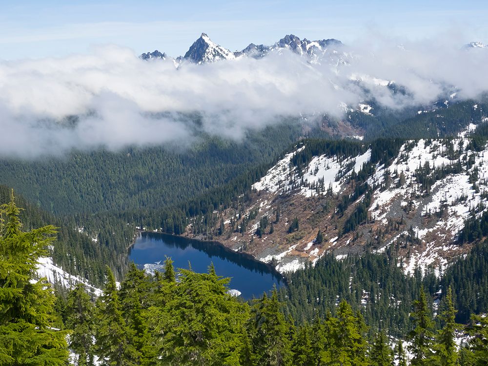 Washington State-Central Cascades Kaleetan Peak and Pratt Lake art print by Jamie and Judy Wild for $57.95 CAD