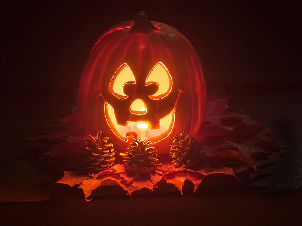 USA-Washington State Smiling Jack O Lantern face on Pumpkin at Halloween art print by Jamie and Judy Wild for $57.95 CAD