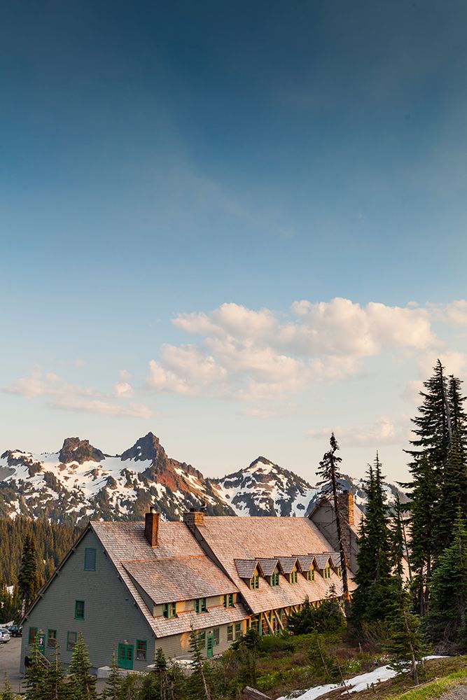 Henry M. Jackson Visitor Center, Mt. Rainier National Park, Washington State, USA art print by Rob Casey for $57.95 CAD