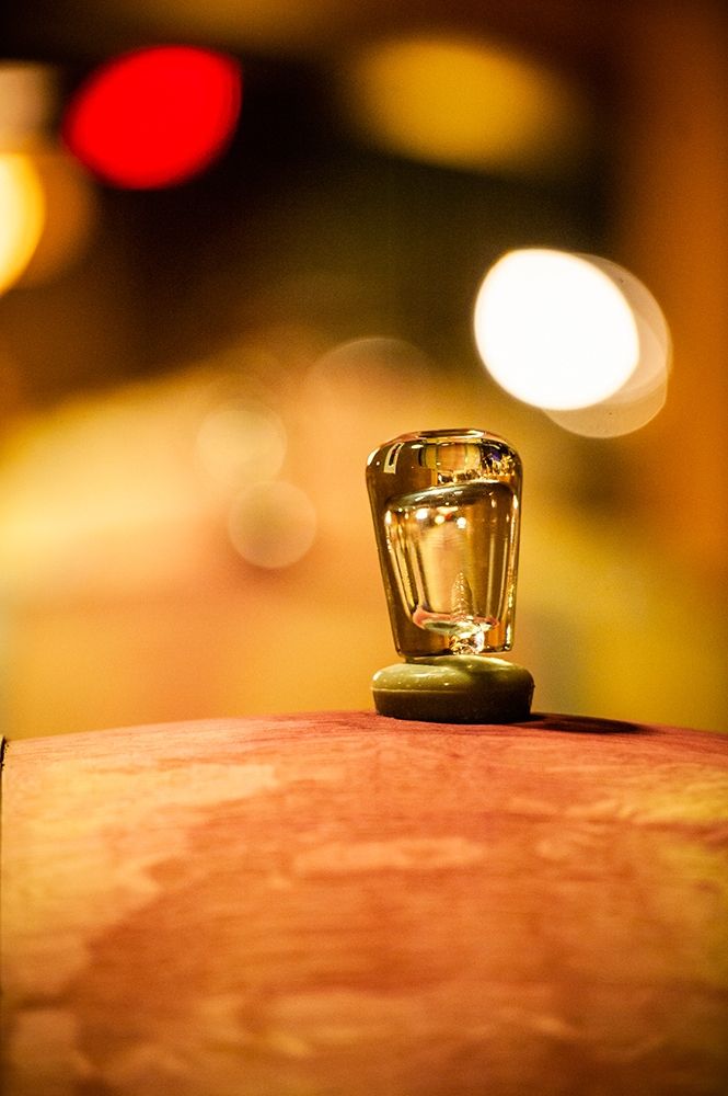 Washington State-Red Mountain Glass bung on a barrel in the Col Solare winery art print by Richard Duval for $57.95 CAD