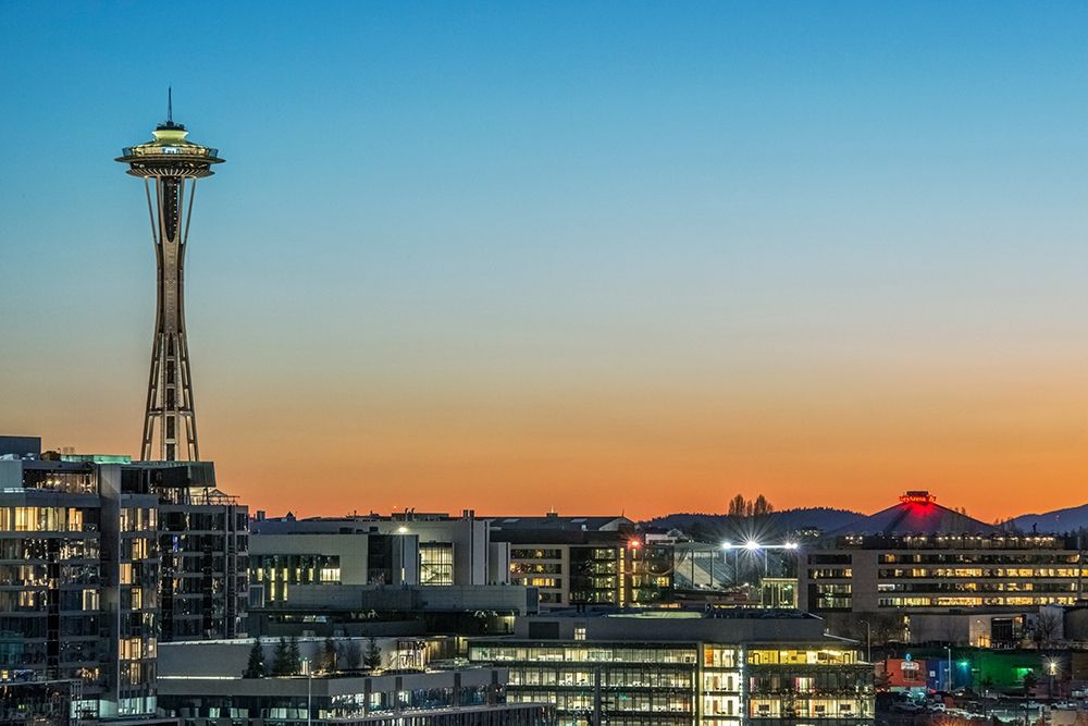 Washington State-Seattle Skyline at Sunset art print by Rob Tilley for $57.95 CAD