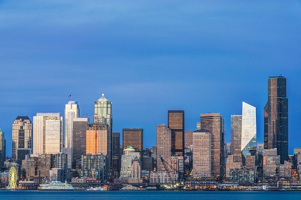 Washington State-Seattle Skyline at Twilight art print by Rob Tilley for $57.95 CAD