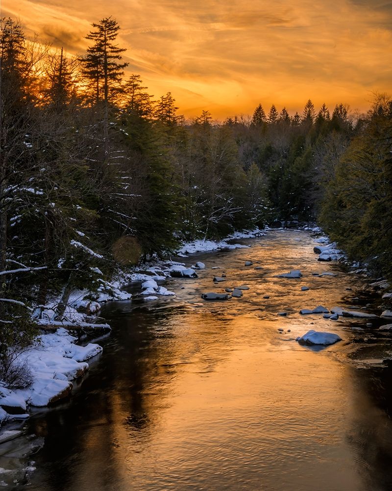 West Virginia-Blackwater Falls Sunset on Blackwater River landscape art print by Jaynes Gallery for $57.95 CAD