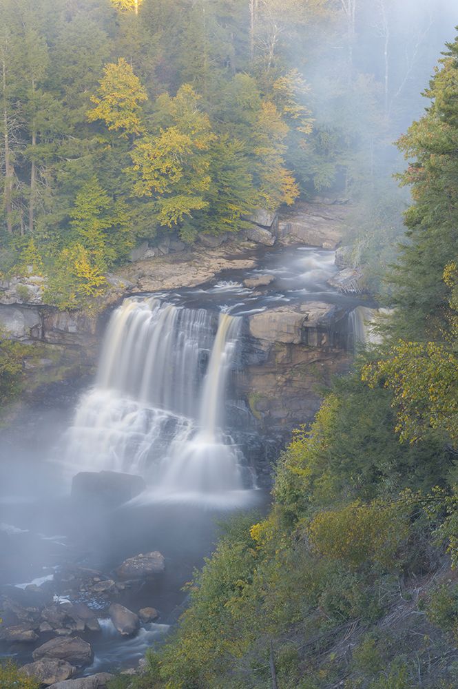 USA-West Virginia-Davis Overview of waterfall in Blackwater State Park art print by Jaynes Gallery for $57.95 CAD
