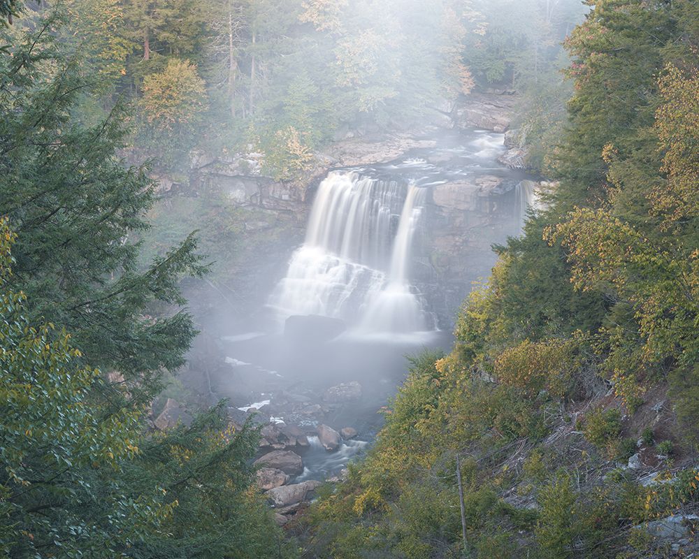 USA-West Virginia-Davis Overview of waterfall in Blackwater State Park art print by Jaynes Gallery for $57.95 CAD