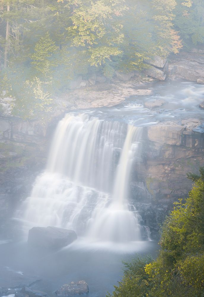 USA-West Virginia-Davis Overview of waterfall in Blackwater State Park art print by Jaynes Gallery for $57.95 CAD