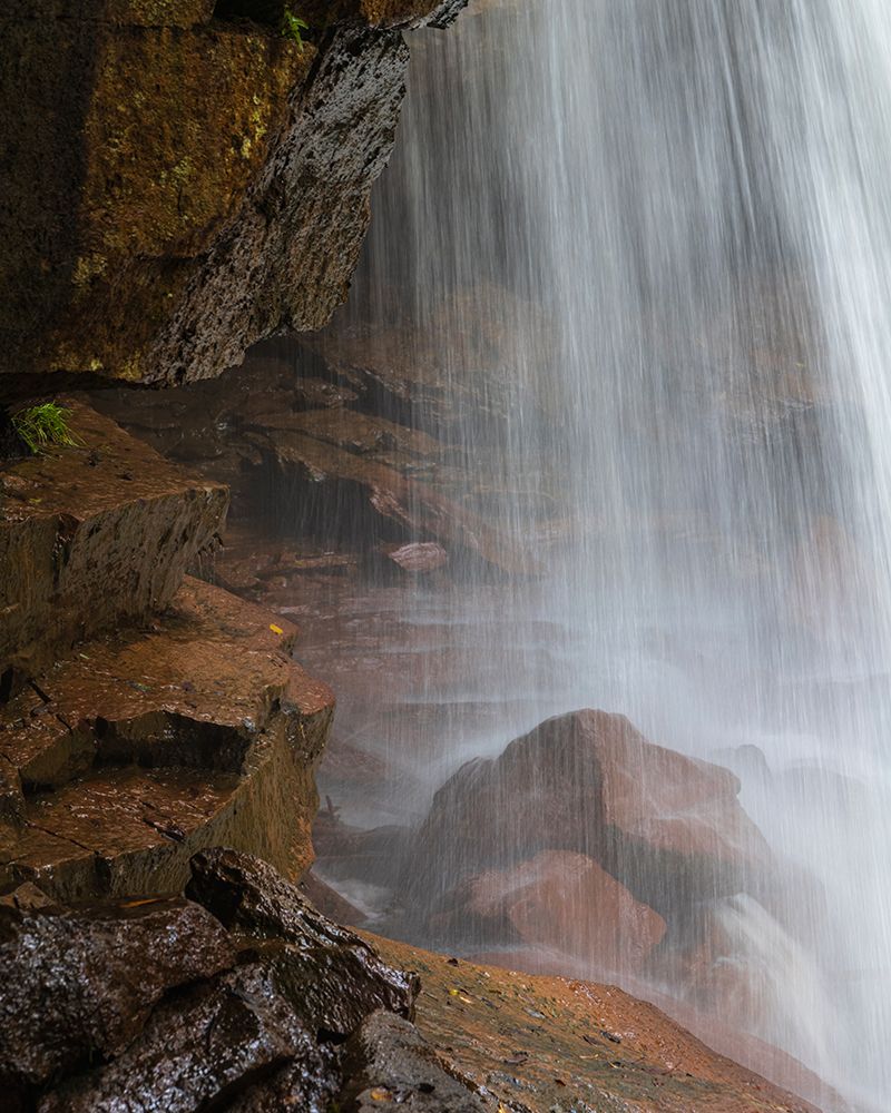 USA-West Virginia-Blackwater Falls State Park Spray of waterfall on rocks art print by Jaynes Gallery for $57.95 CAD