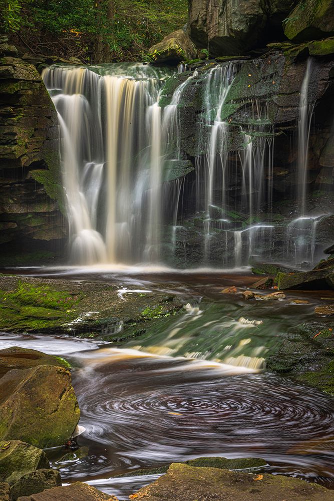 USA-West Virginia-Blackwater Falls State Park Scenic with waterfall and pool art print by Jaynes Gallery for $57.95 CAD