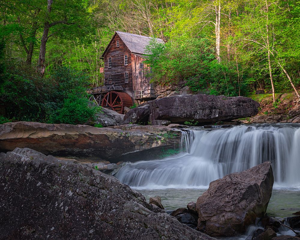USA-West Virginia-New River Gorge National Park Landscape with vintage grist mill art print by Jaynes Gallery for $57.95 CAD