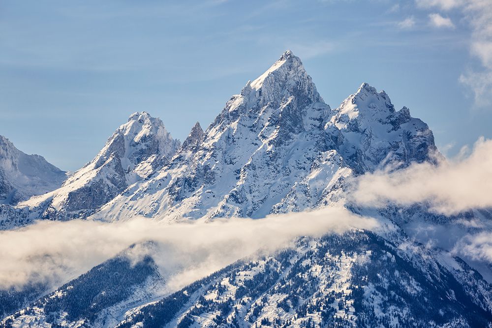 USA, Wyoming, Grand Teton National Park, Jackson. Middle Teton, Grand Teton, and Mount Owen art print by Ann Collins for $57.95 CAD