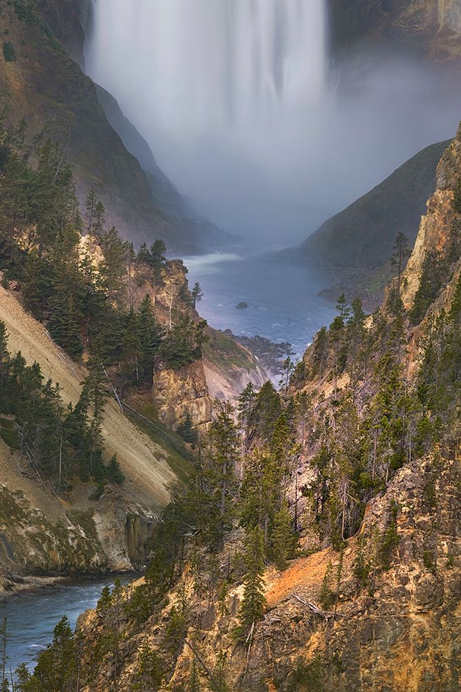 Lower Falls at sunrise from Artist Point-Yellowstone National Park-Wyoming art print by Adam Jones for $57.95 CAD