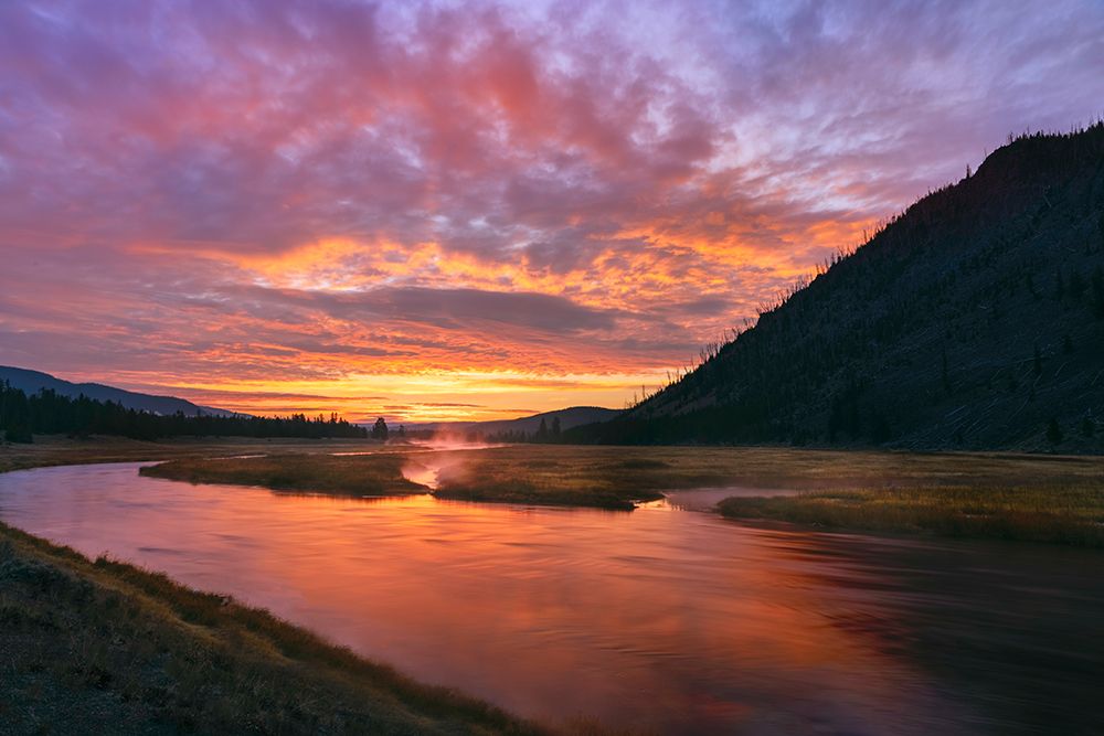 Madison River at sunrise-Yellowstone National Park-Wyoming art print by Adam Jones for $57.95 CAD