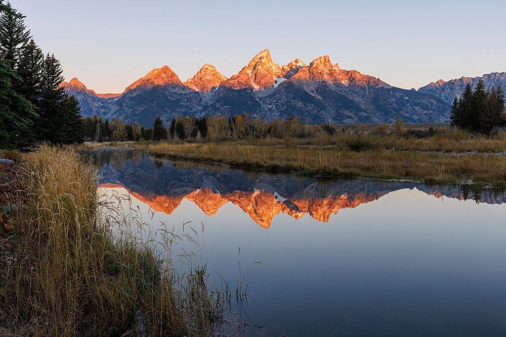 Teton Range reflected in Snake River from Schwabacher Landing-Grand Teton National Park-Wyoming art print by Adam Jones for $57.95 CAD