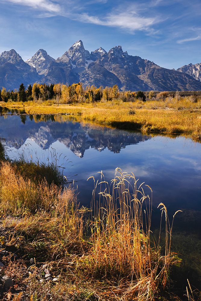 Teton Range from Schwabacher Landing-Grand Teton National Park-Wyoming art print by Adam Jones for $57.95 CAD