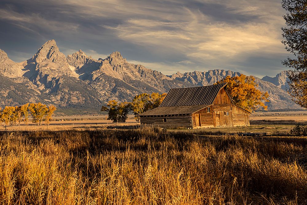 Moulton barn at sunrise and Teton Range-Grand Teton National Park-Wyoming art print by Adam Jones for $57.95 CAD