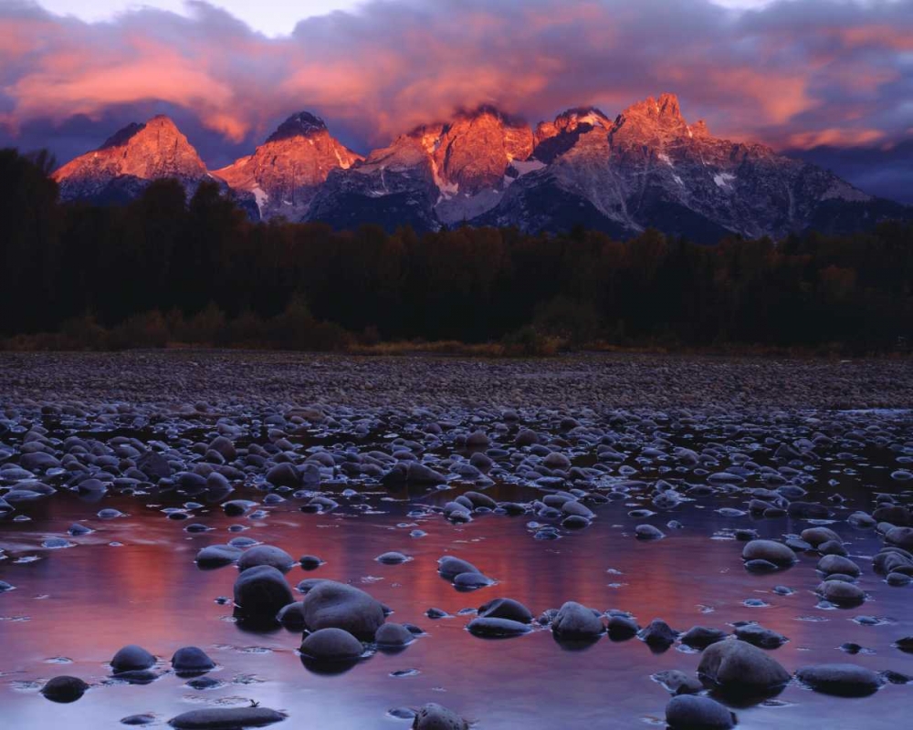 WY, Grand Tetons and the Snake River at sunrise art print by Christopher Talbot Frank for $57.95 CAD