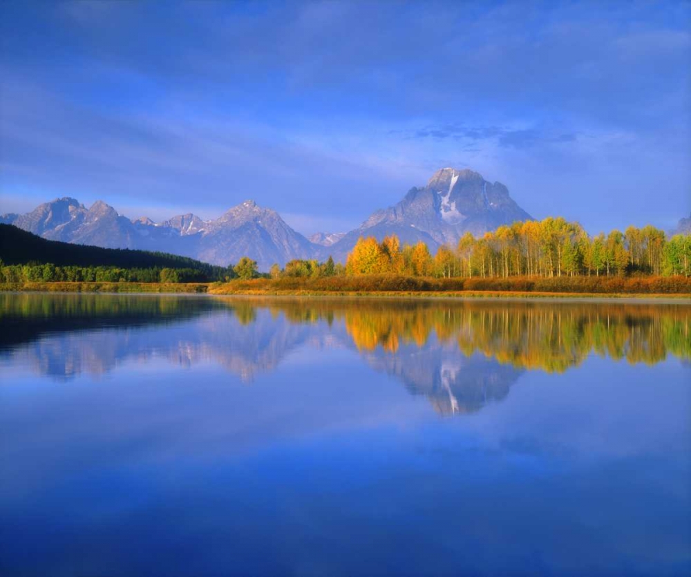 WY, Grand Tetons Grand Tetons reflecting autumn art print by Christopher Talbot Frank for $57.95 CAD