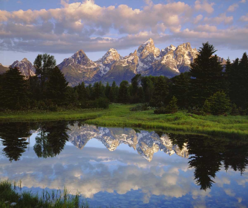 Wyoming Grand Tetons reflect in the Snake River art print by Christopher Talbot Frank for $57.95 CAD