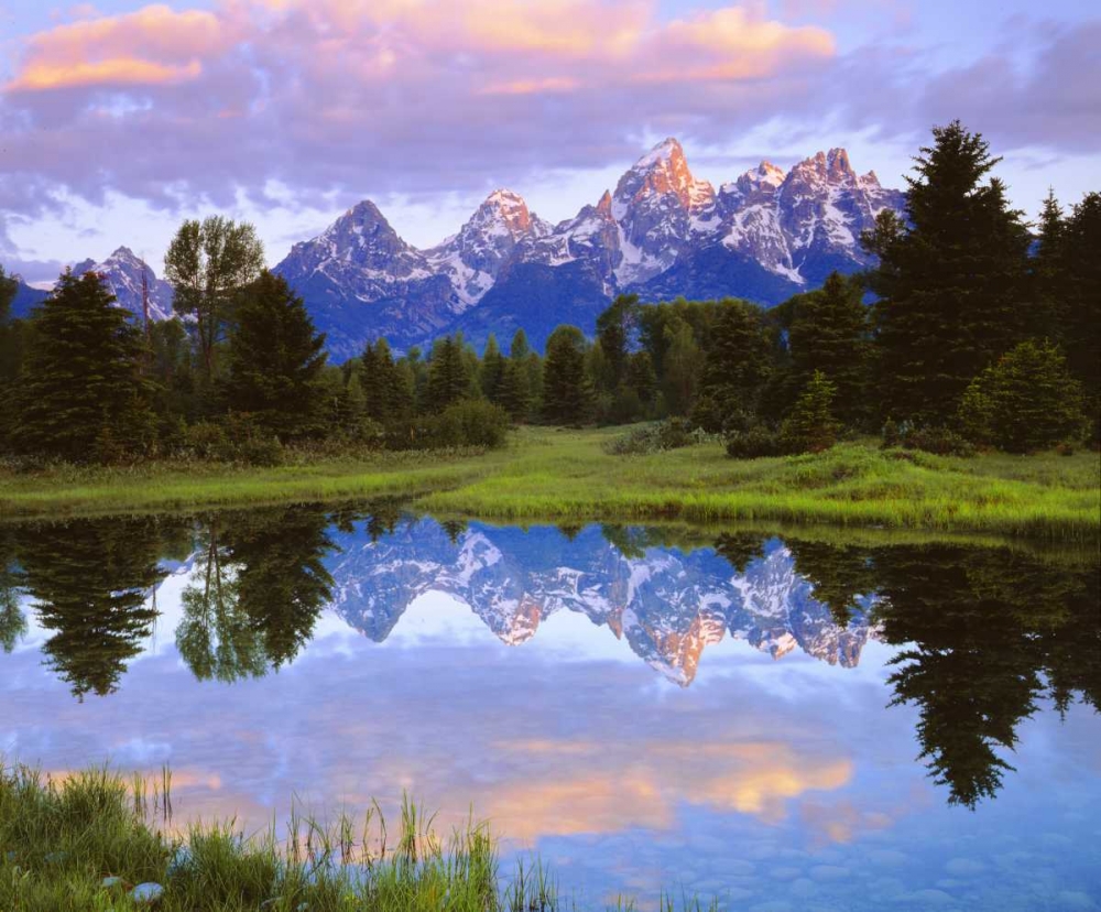 Wyoming Grand Tetons reflect in the Snake River art print by Christopher Talbot Frank for $57.95 CAD