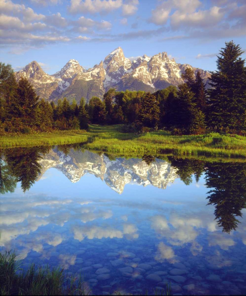 Wyoming Grand Tetons reflect in the Snake River art print by Christopher Talbot Frank for $57.95 CAD