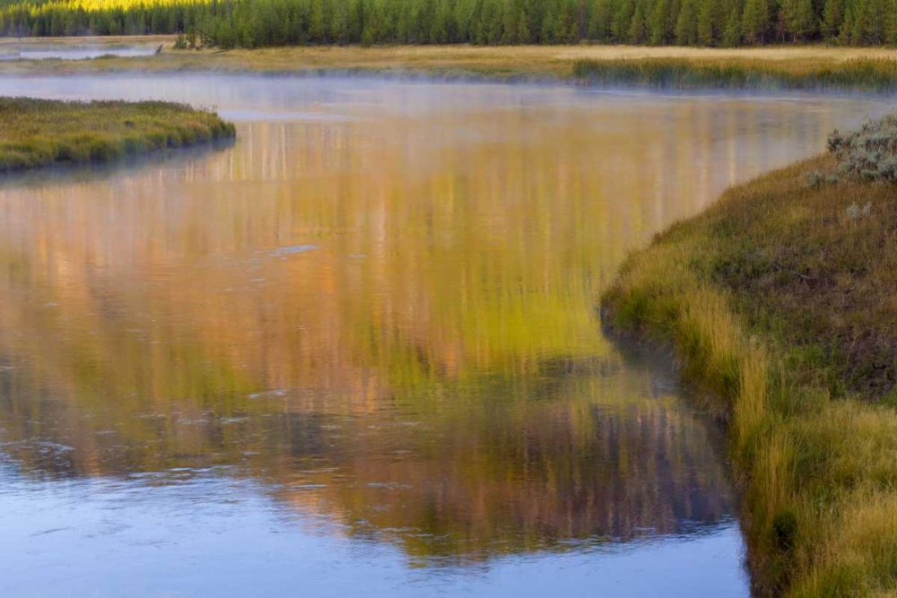 Wyoming, Yellowstone Morning at Madison River art print by Don Paulson for $57.95 CAD