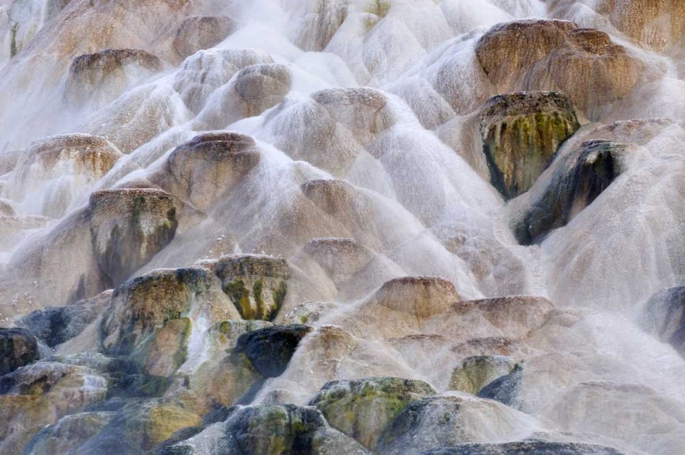 Wyoming, Yellowstone NP Palette Spring waterfall art print by Marie Bush for $57.95 CAD