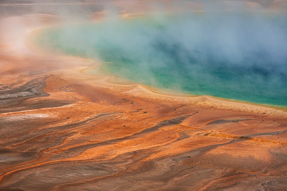 Wyoming-Yellowstone National Park Grand Prismatic Spring scenic art print by Jaynes Gallery for $57.95 CAD
