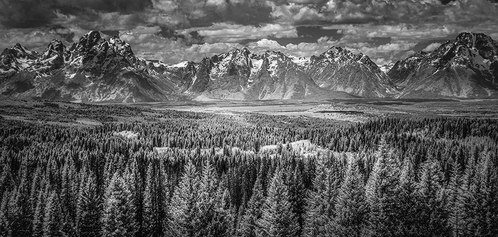 Grand view of Wyomings Teton Range. art print by George and Marilu Theodore for $57.95 CAD