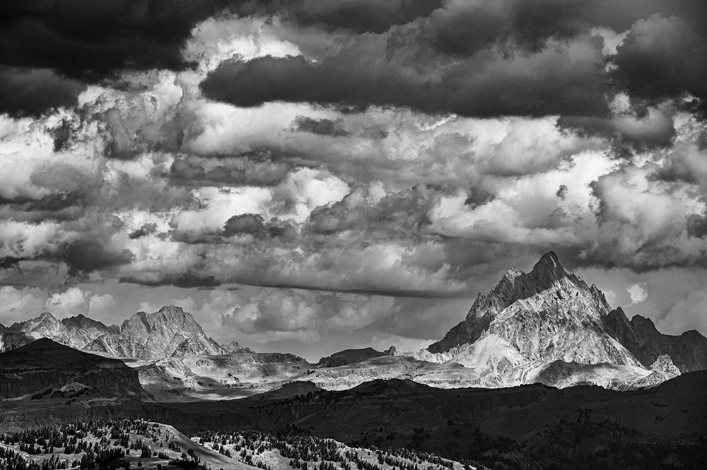 USA, Wyoming. Grand Teton is visible from Taylor mountain. art print by Howie Garber for $57.95 CAD