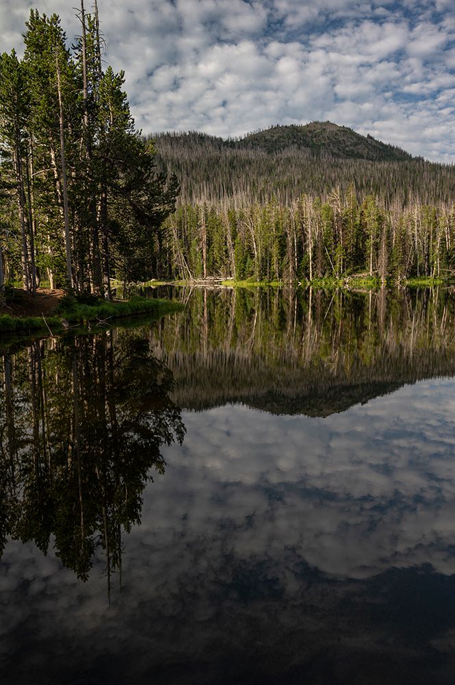 USA, Wyoming. Clouds reflected in Sylvan Lake, Yellowstone National Park. art print by Howie Garber for $57.95 CAD