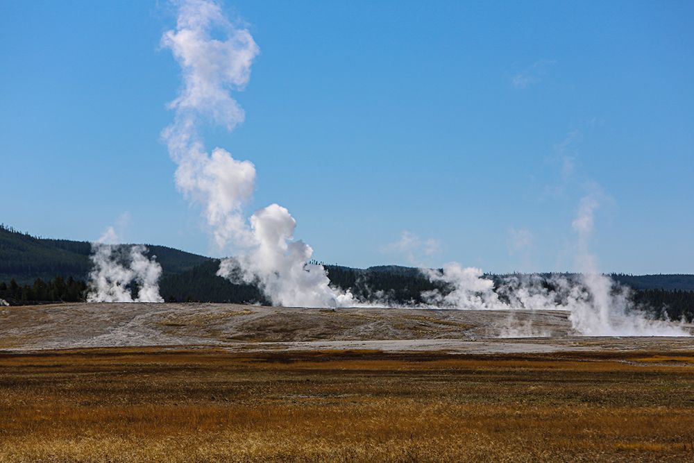 Yellowstone National Park-USA-Wyoming Old Faithful art print by Jolly Sienda for $57.95 CAD