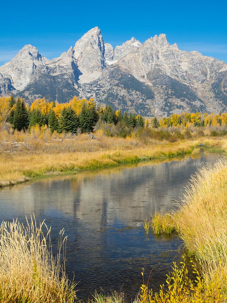 Wyoming- Grand Teton National Park. Teton Range with Grand Teton and Snake River art print by Jamie and Judy Wild for $57.95 CAD