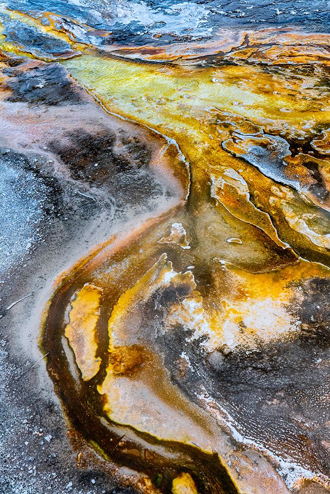USA-Wyoming. Abstract geothermal feature-Upper Geyser Basin-Yellowstone National Park. art print by Judith Zimmerman for $57.95 CAD