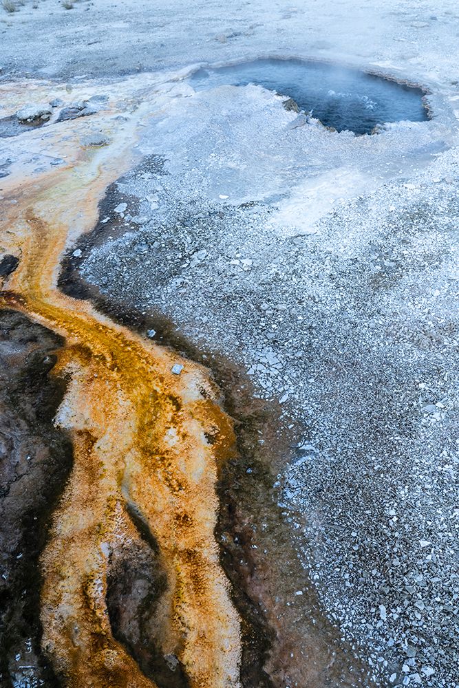 USA-Wyoming. Abstract geothermal feature-Yellowstone National Park. art print by Judith Zimmerman for $57.95 CAD