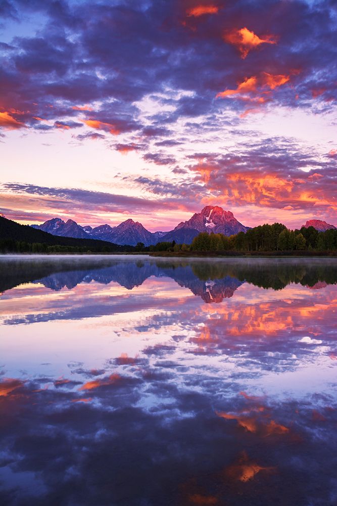 Dawn light over the Tetons from Oxbow Bend-Grand Teton National Park-Wyoming-USA art print by Russ Bishop for $57.95 CAD