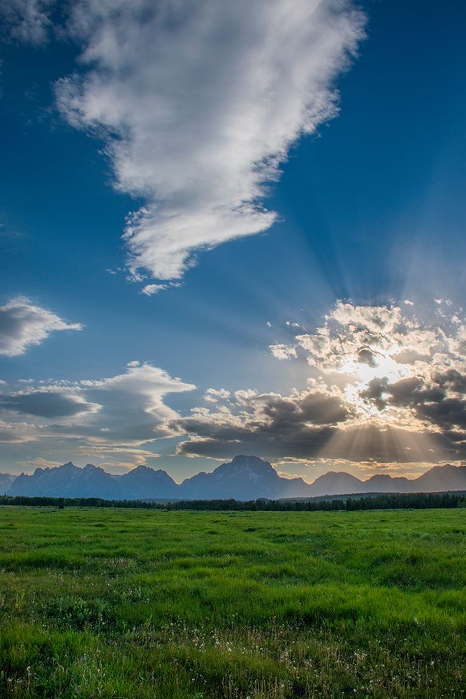 Sunset-Grand Tetons National Park-Wyoming-USA art print by Roddy Scheer for $57.95 CAD