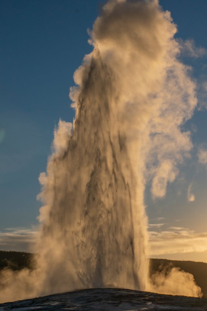 Old Faithful Geyser Eruption-Yellowstone National Park-Wyoming-Usa. art print by Roddy Scheer for $57.95 CAD